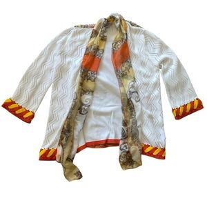 Alberto Makali Scarf Cardigan